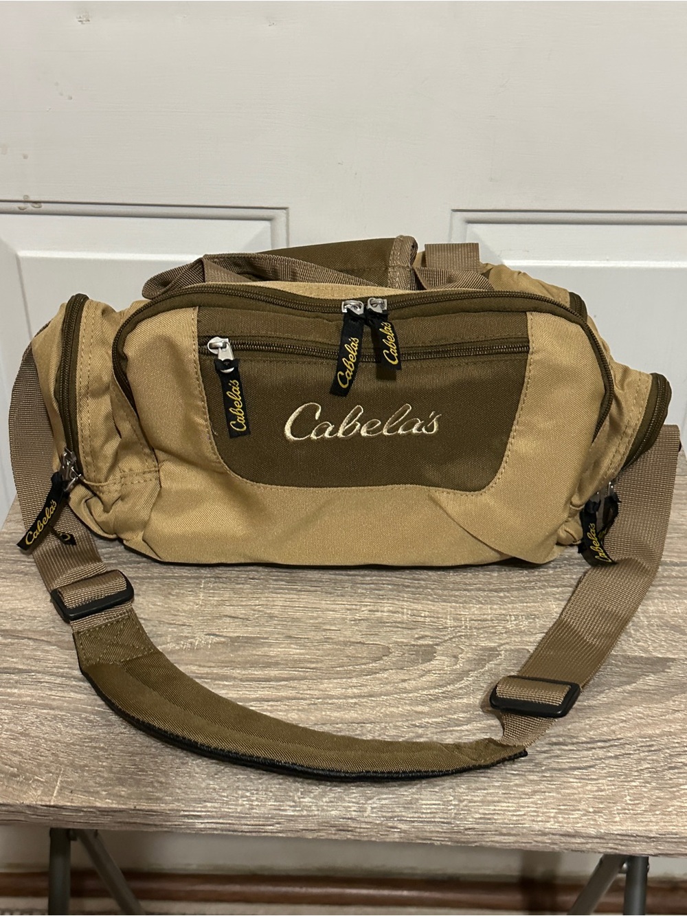 Cabela's Catch-All Gear Bag Tan 1280ci Fishing Hunting Ammo Duffle SKU 2510602